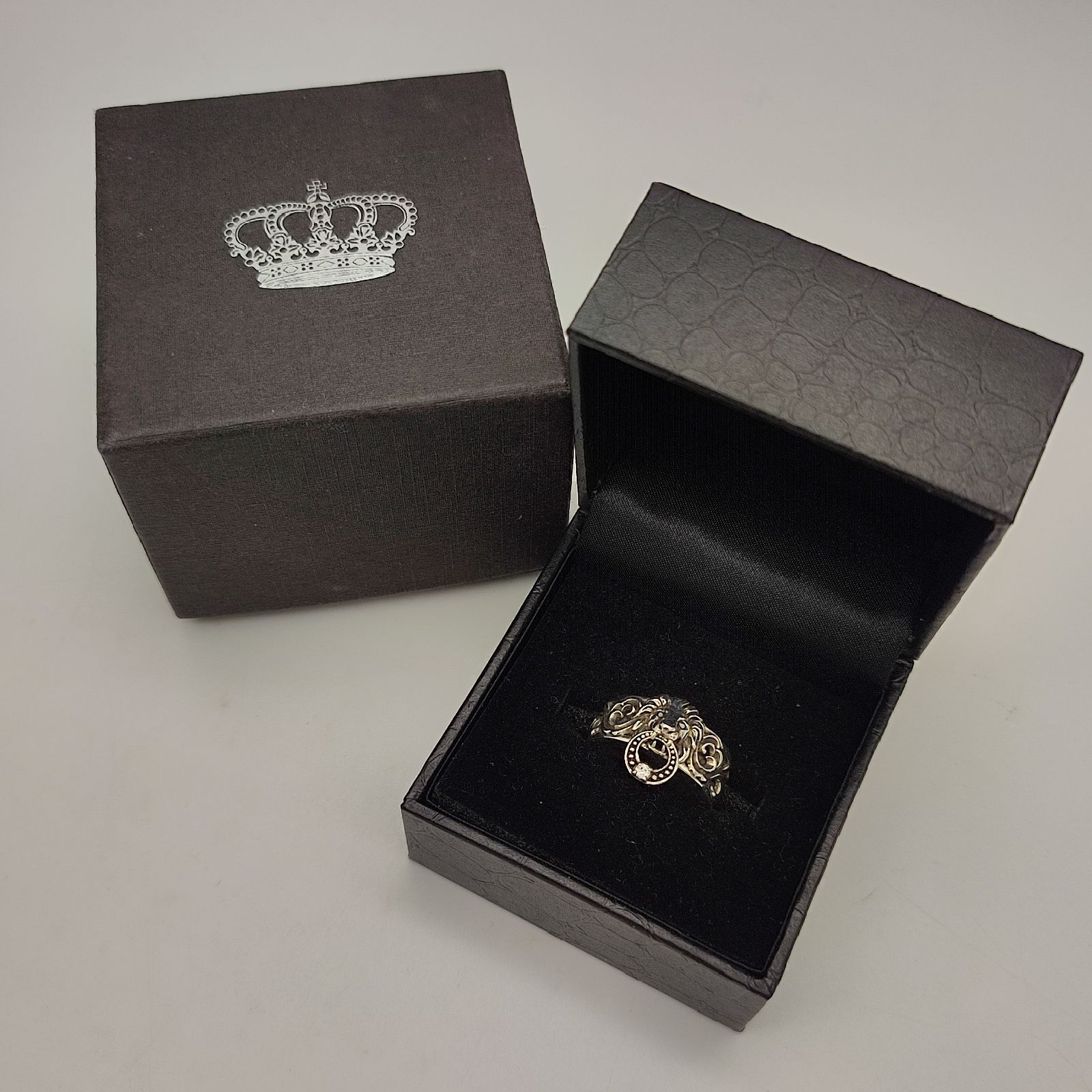 超美品】ジャスティンデイビス LION KEEPER リング クリア 14号 SILVER 