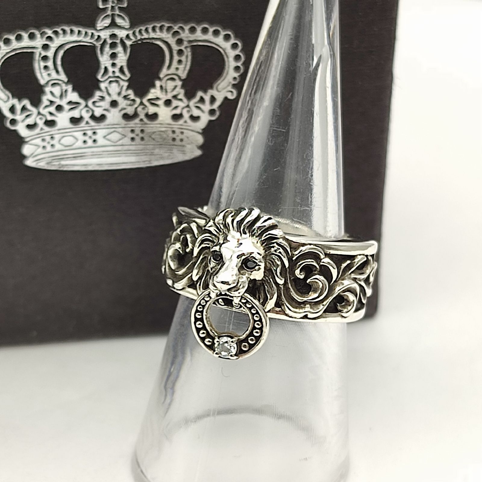超美品】ジャスティンデイビス LION KEEPER リング クリア 14号 SILVER