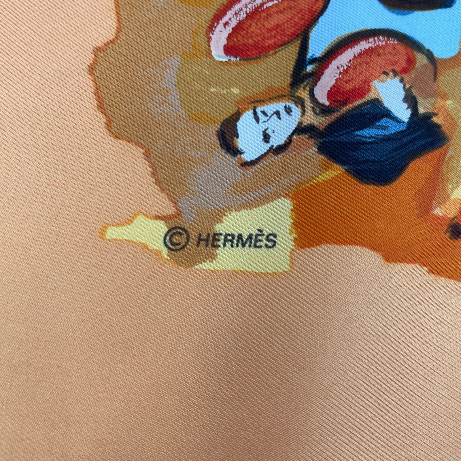 極美品 HERMES エルメス スカーフ シルク100% カレ90 CONCERTO 