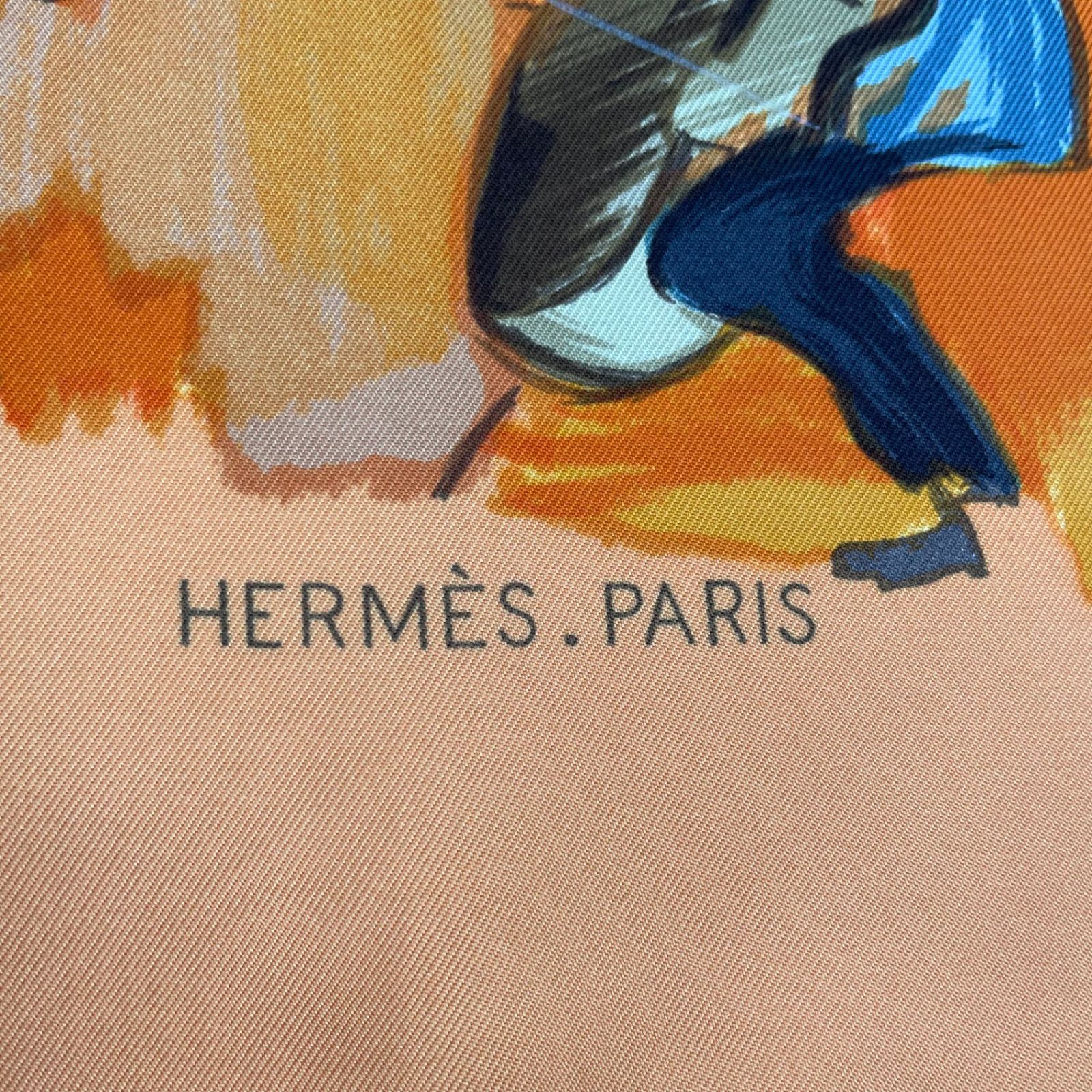 極美品 HERMES エルメス スカーフ シルク100% カレ90 CONCERTO 