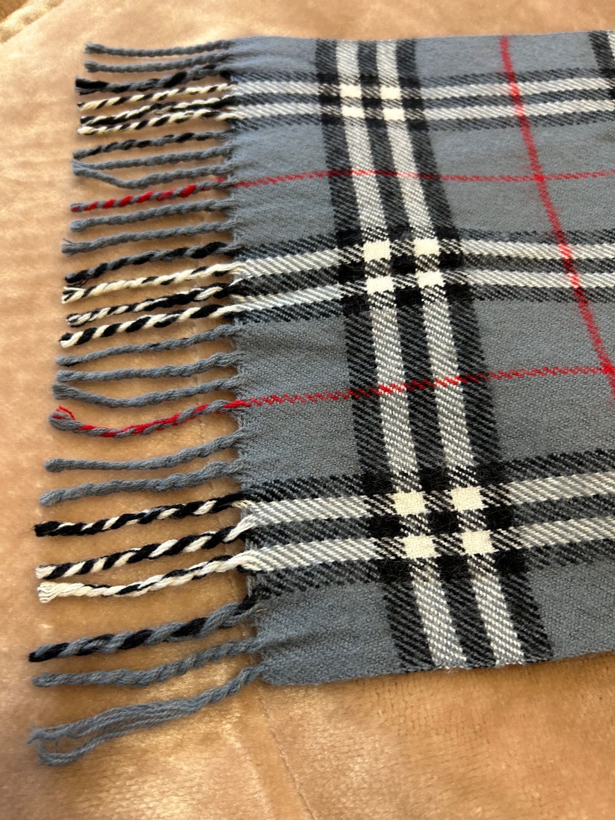 バーバリーBURBERRYマフラー ストール ショール スカーフグレイグレー