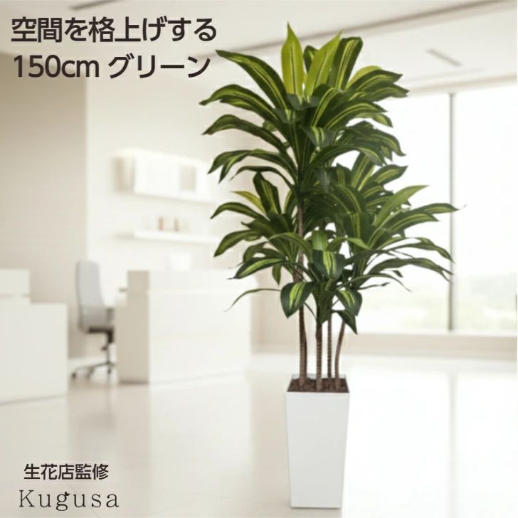3080 フェイクグリーン ドラセナ 150cm 生花店監修 大型 観葉植物