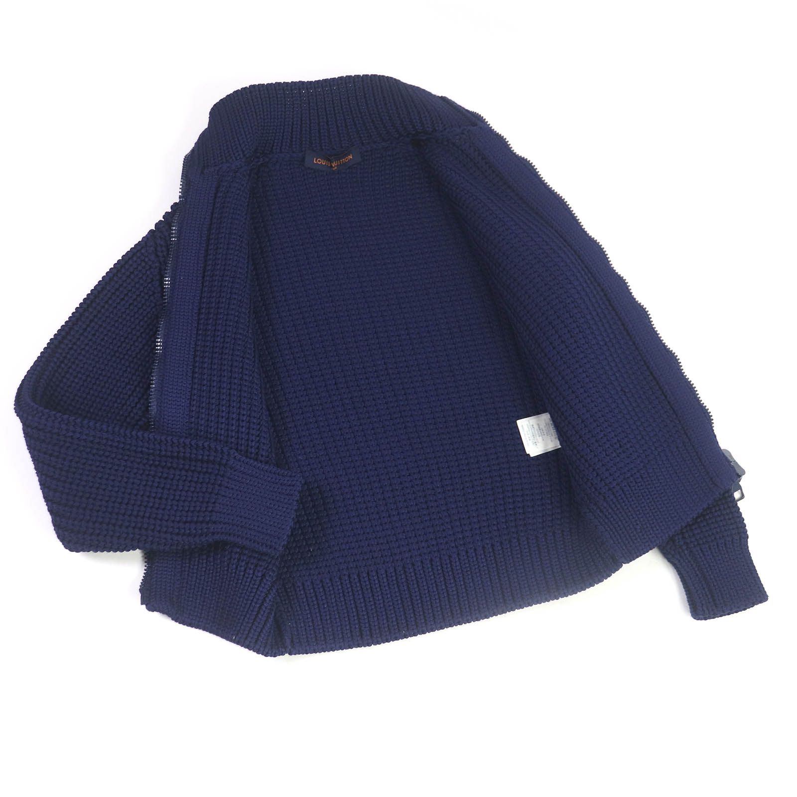 極美品□LOUIS VUITTON ルイヴィトン 2020年製 1A89YK LVロゴ金具 リブ 