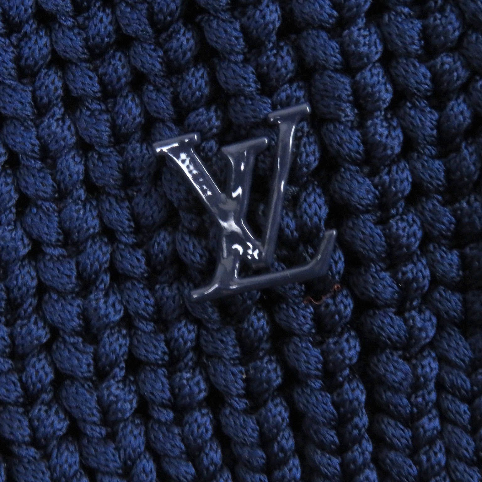 極美品□LOUIS VUITTON ルイヴィトン 2020年製 1A89YK LVロゴ金具 リブ 