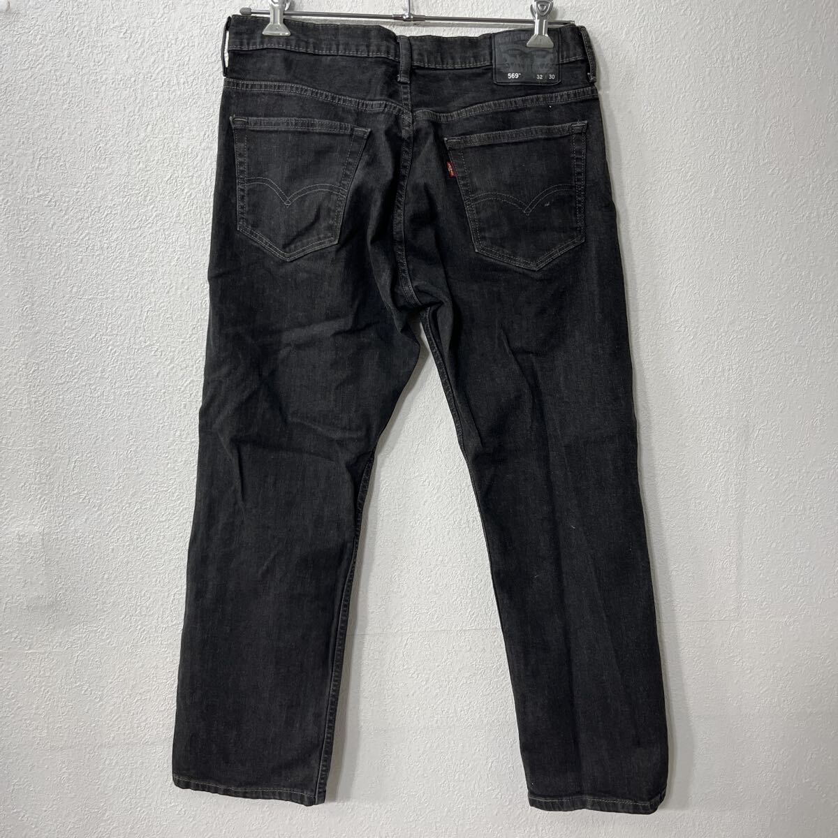 Levi's 569 デニムパンツ W32 ブラック リーバイス ジップアップ