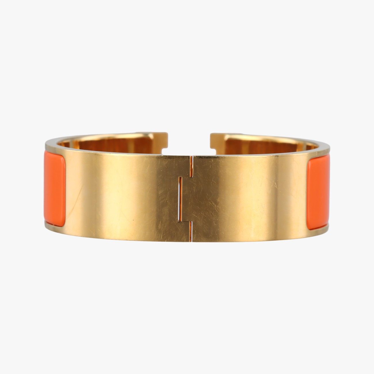 エルメスHermesクリッククラック オレンジ×ゴールド GP O - メルカリ