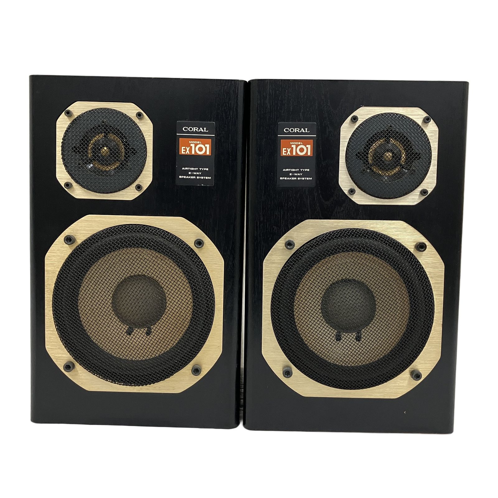 CORAL EX-101 スピーカーペア コーラル 音響機材 オーディオ 中古