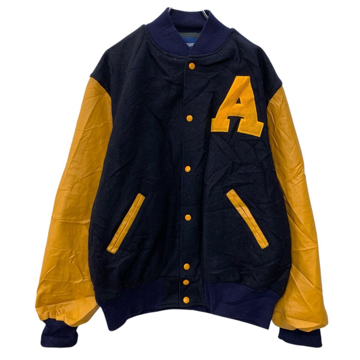 USA製 Holloway スタジアムジャケット XL ネイビー イエロー