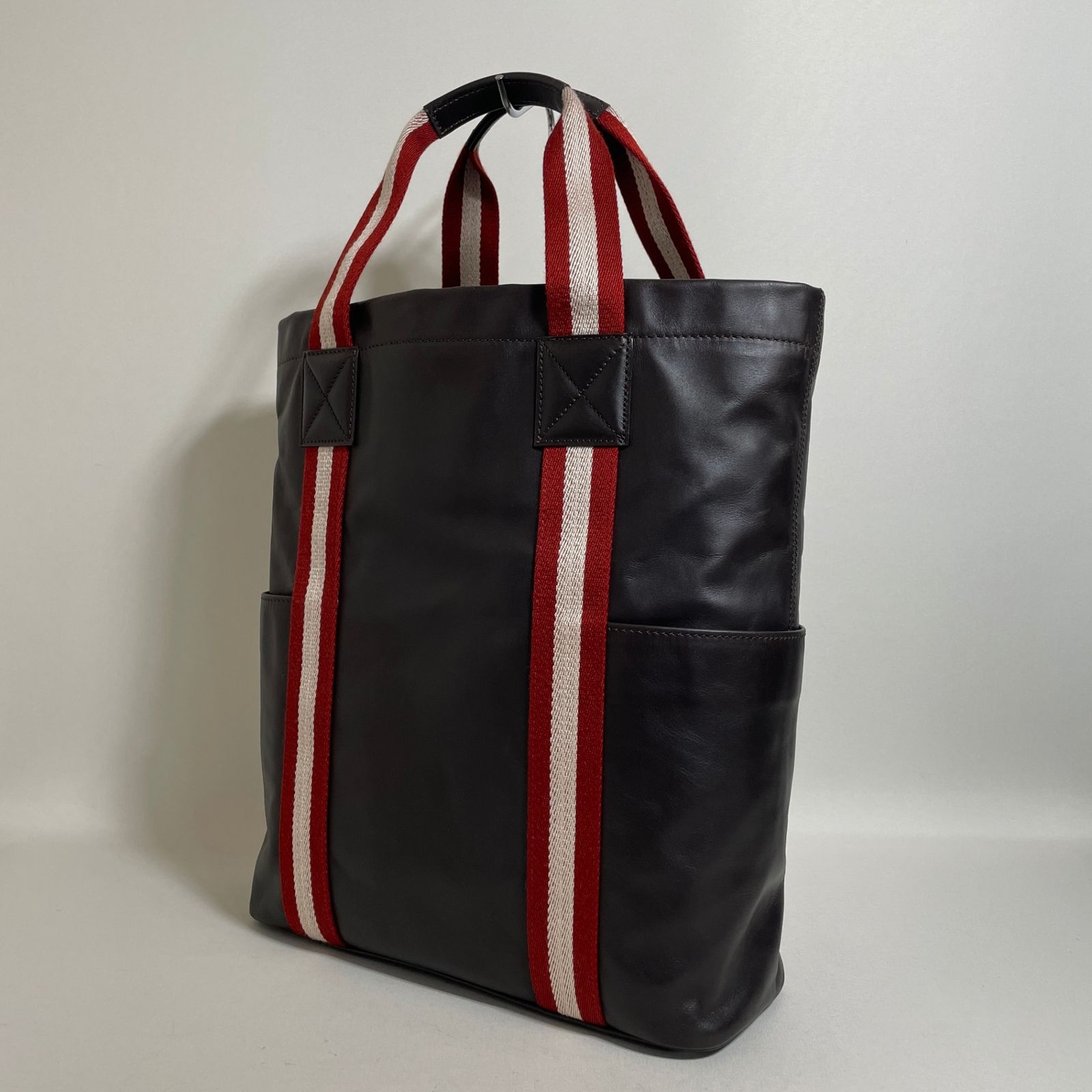 2601-180｜美品｜バリー トートバッグ レザー ダークブラウン - メルカリ