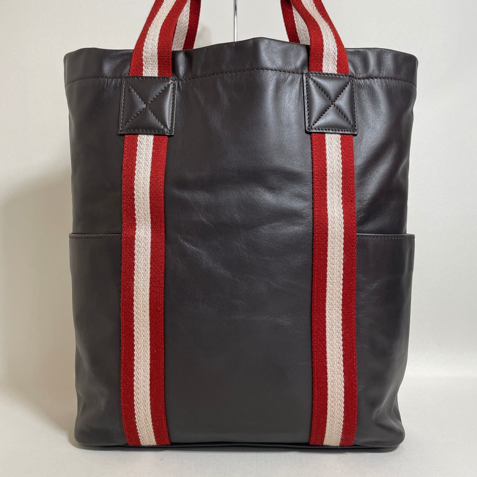 2601-180｜美品｜バリー トートバッグ レザー ダークブラウン - メルカリ
