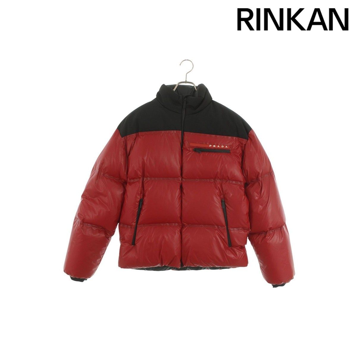 プラダスポーツ SGX257 フロントロゴダウンジャケット メンズ XS