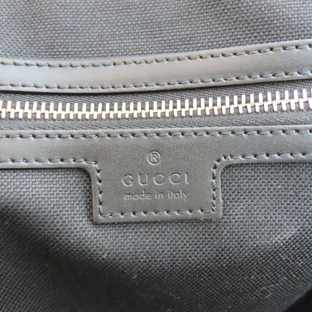 中古】GUCCI グッチ 478323 ボストンバッグ ブラック レザー GG