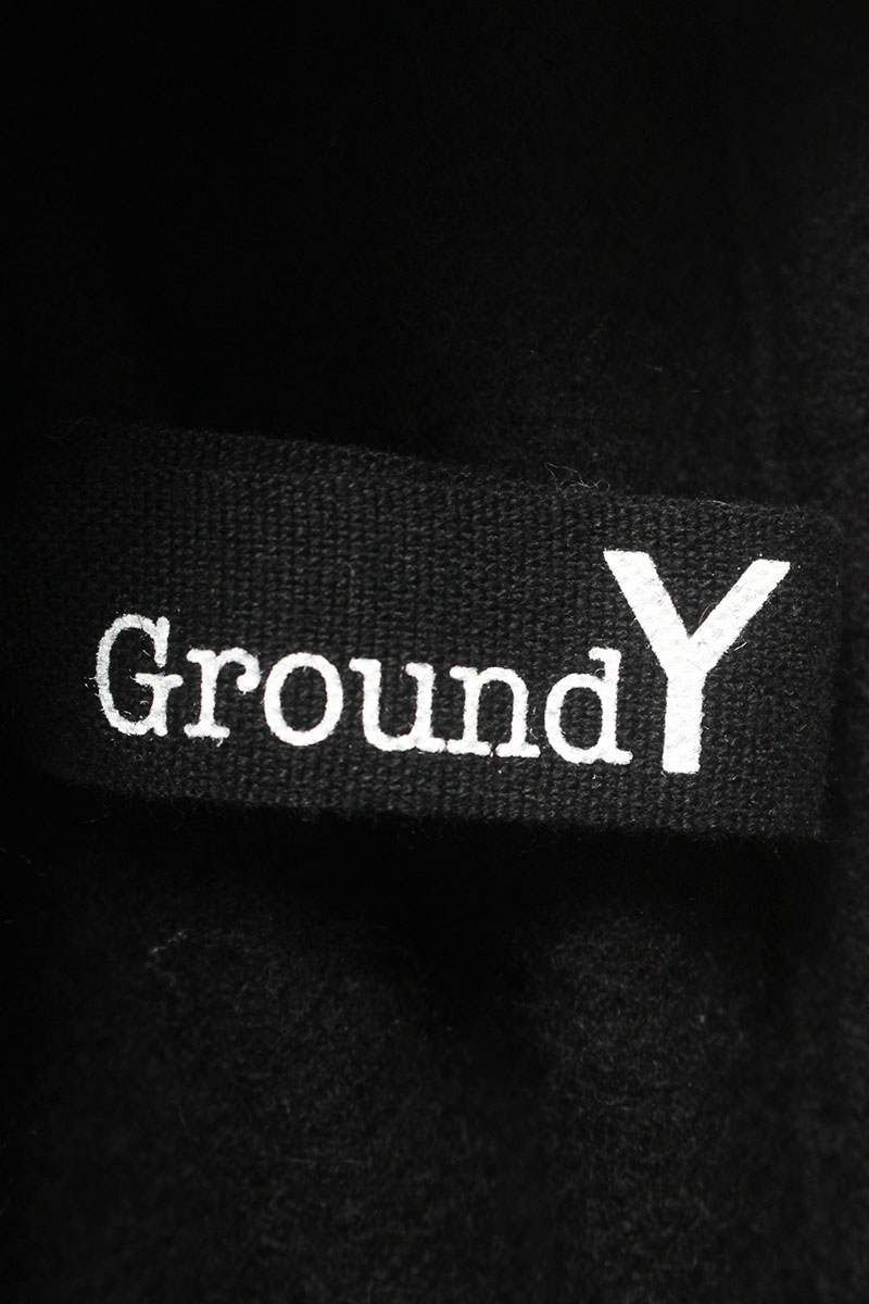 グランドワイ GroundY GE-C08-105 スタンドカラーウールナイロンコート
