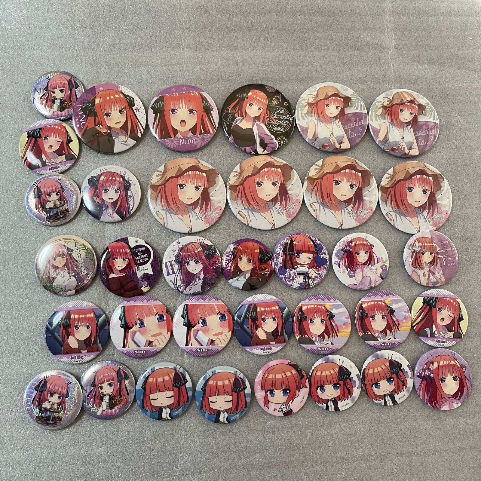 五等分の花嫁 缶バッジ 中野二乃 まとめ売り 109 - メルカリ