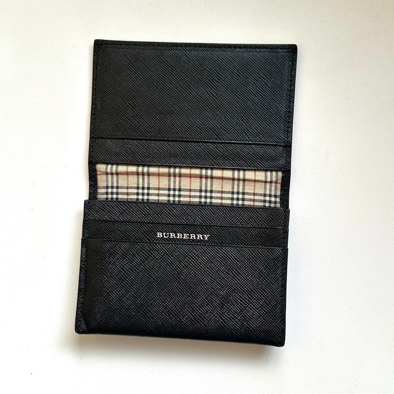 バーバリー BURBERRY 名刺入れ カードケース ノバチェック ブラック