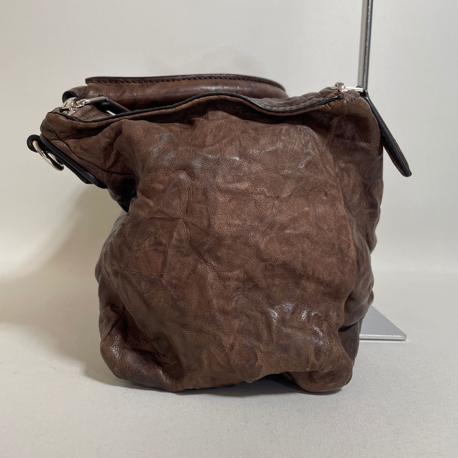 2601-184｜ジバンシィ パンドラ 2WAYバッグ レザー ダークブラウン