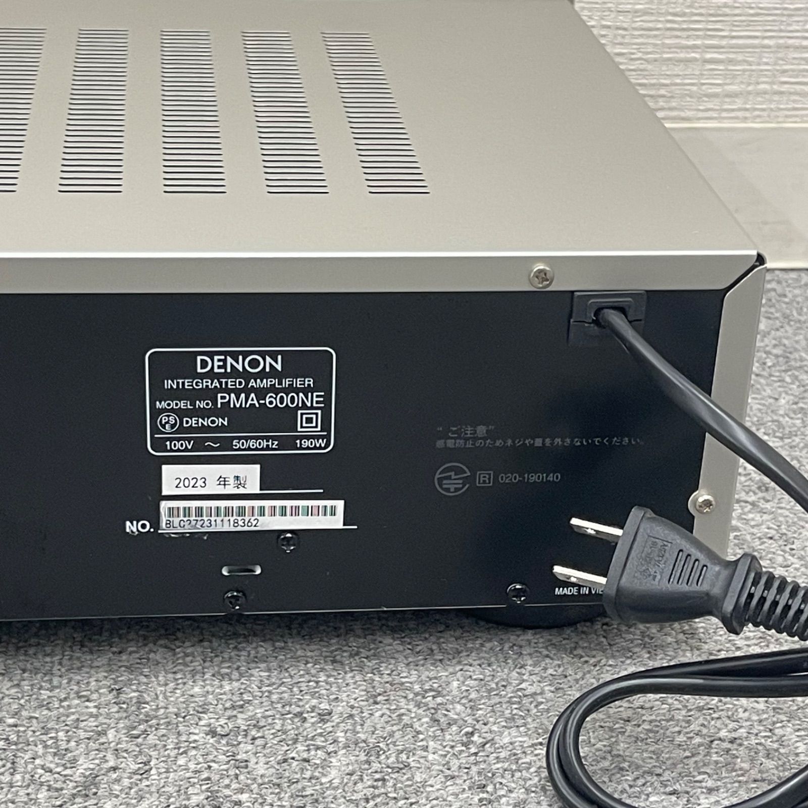デノン DENON PMA-600NE 2023年製 超美品【2023年製】デノン PMA-600NE-