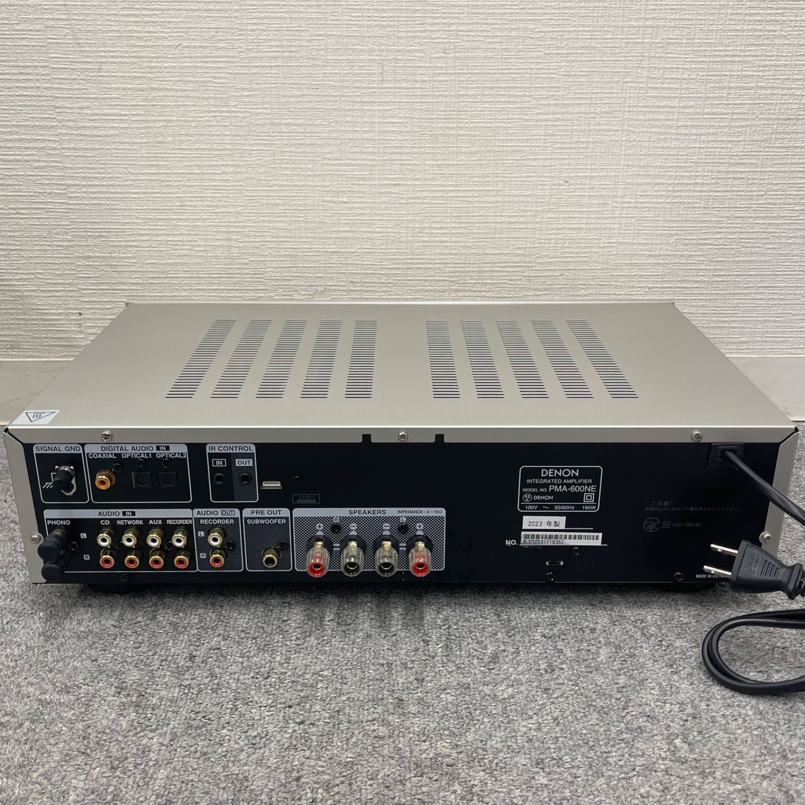NPA】2023年製 DENON デノン プリメインアンプ PMA-600NE - メルカリ