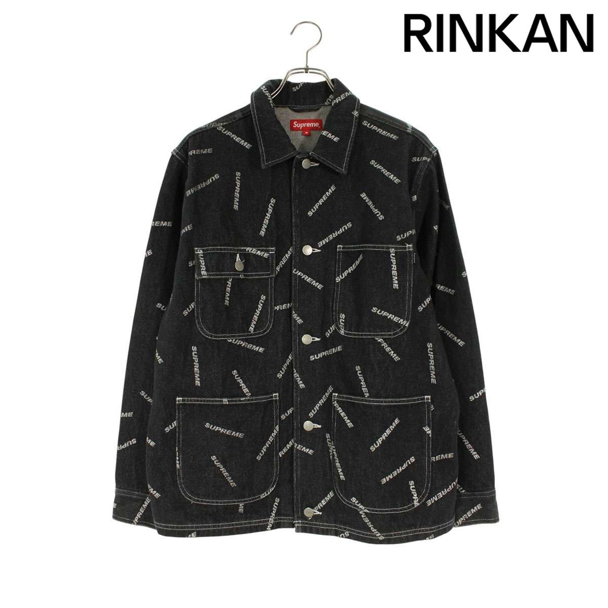 シュプリーム  17SS  Denim Logo Chore Coat デニムロゴチョアコートデニムジャケット メンズ M