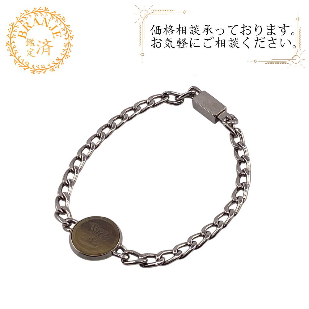 LOUIS VUITTON ゴールドトーン チェーンブレスレット LOUIS VUITTON ルイヴィトン M00045 チェーン LVホーン ブレスレット