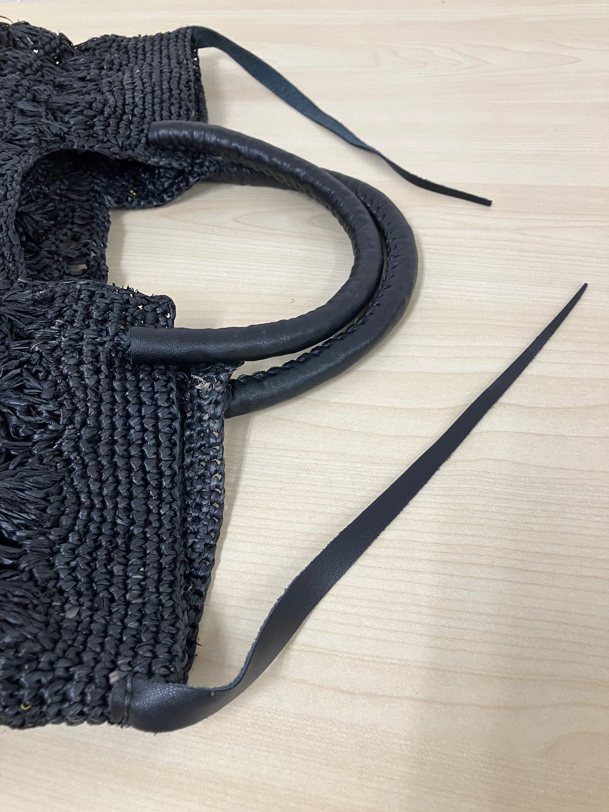 P/a point etc アポワンウテセ ラフィアバッグ - メルカリ