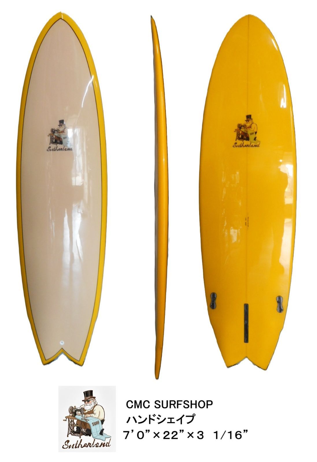 送料無料（一部除く）2026'☆CMC SURFSHOP ハンドシェイプ