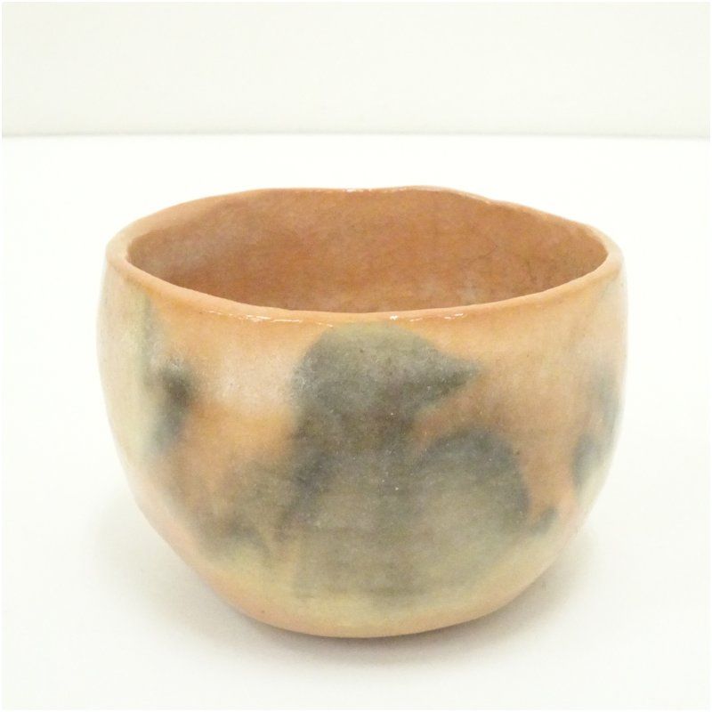 佐々木昭楽造 光悦乙御前写赤楽茶碗（共箱） 茶道 抹茶 おしゃれ 抹茶