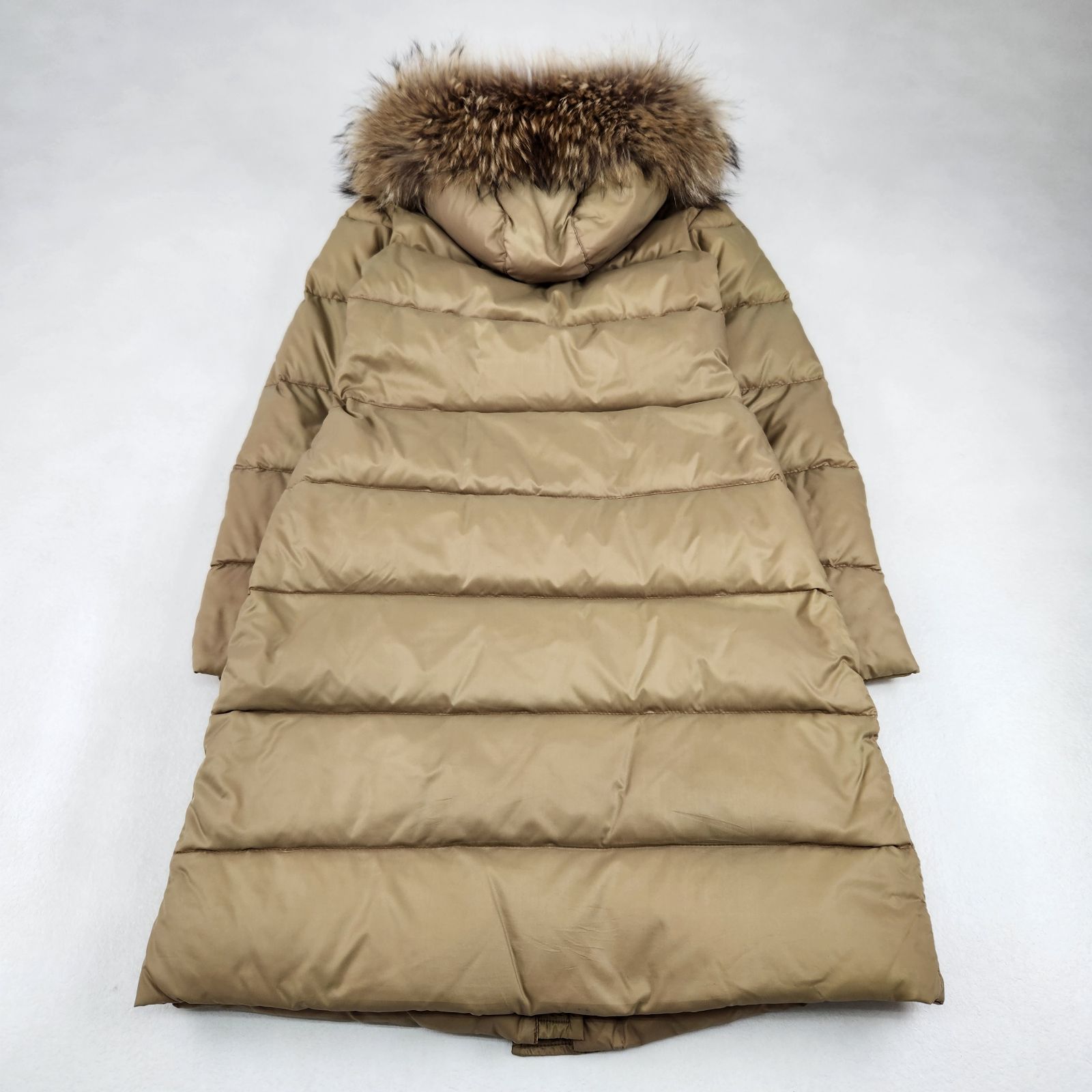 モンクレール ダウンコート MELINA キャメル 2way ファー付き ロング丈