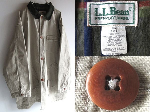 良好 80sビンテージ USA製 L.L.BEAN エルエルビーン コーデュロイ襟