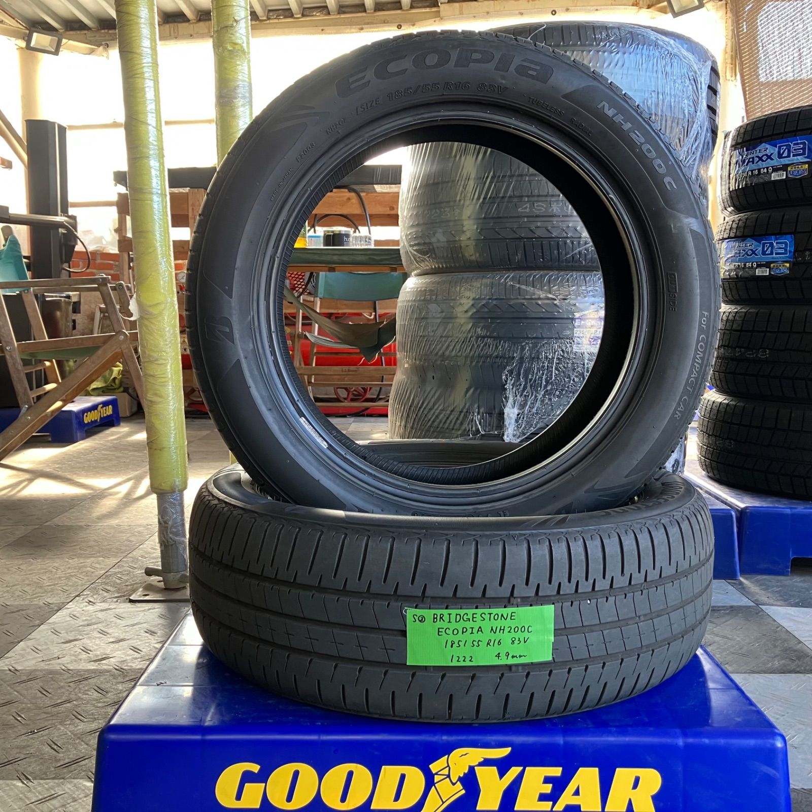 送料込み]185/55R16 83V 2022年製 BRIDGESTONE ECOPIA NH200C 