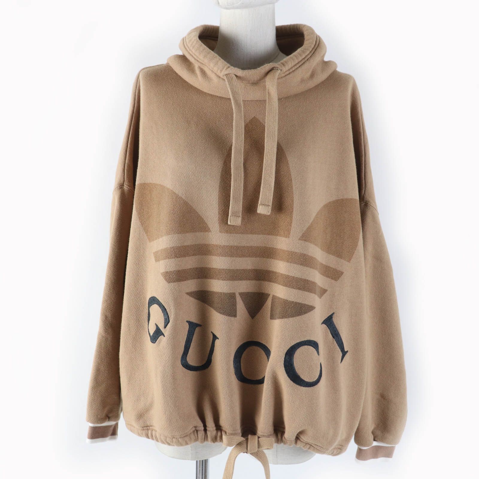 美品☆GUCCI グッチ adidas アディダス 717417 トレフォイル コットン 