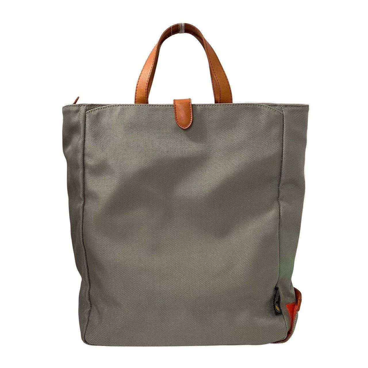 HUNTING WORLD】トートバッグ ナイロン レザー グレー オレンジ