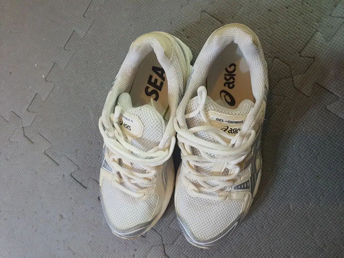 アシックス ゲル ニンバス 10 1 白 ピュア シルバー