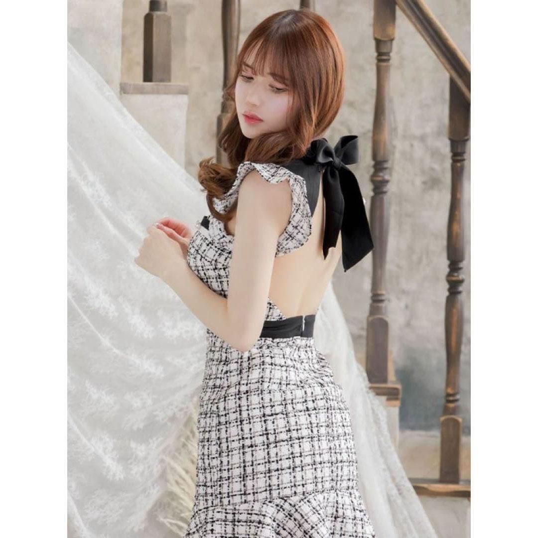 JEWELS / ジュエルズ】背中見せ ツイードミニドレス 4661YNdzw - メルカリ