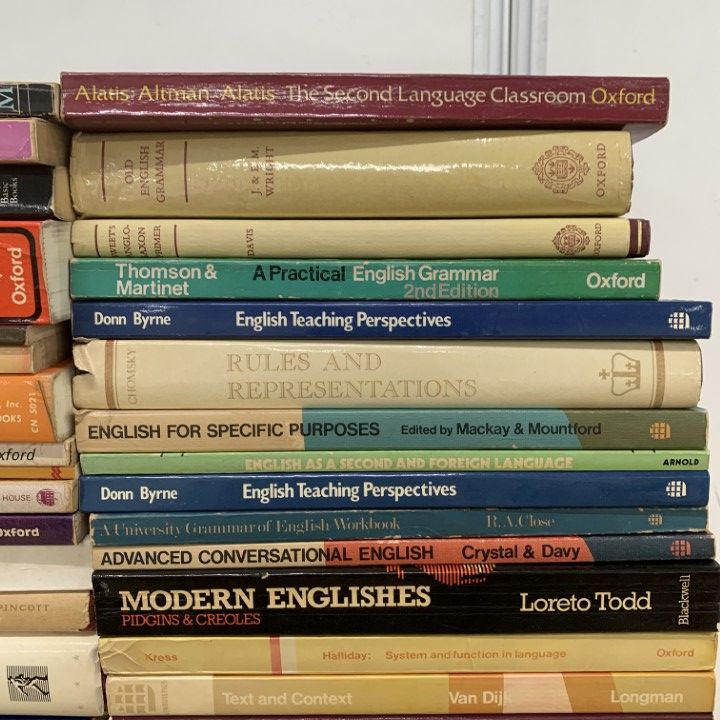 □02)【1点限り!】英語や言語学に関する洋書 まとめ売り約40冊大量