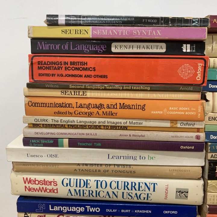 □02)【1点限り!】英語や言語学に関する洋書 まとめ売り約40冊大量