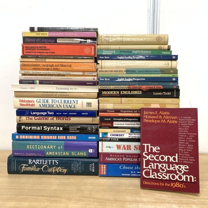 □02)【1点限り!】英語や言語学に関する洋書 まとめ売り約40冊大量