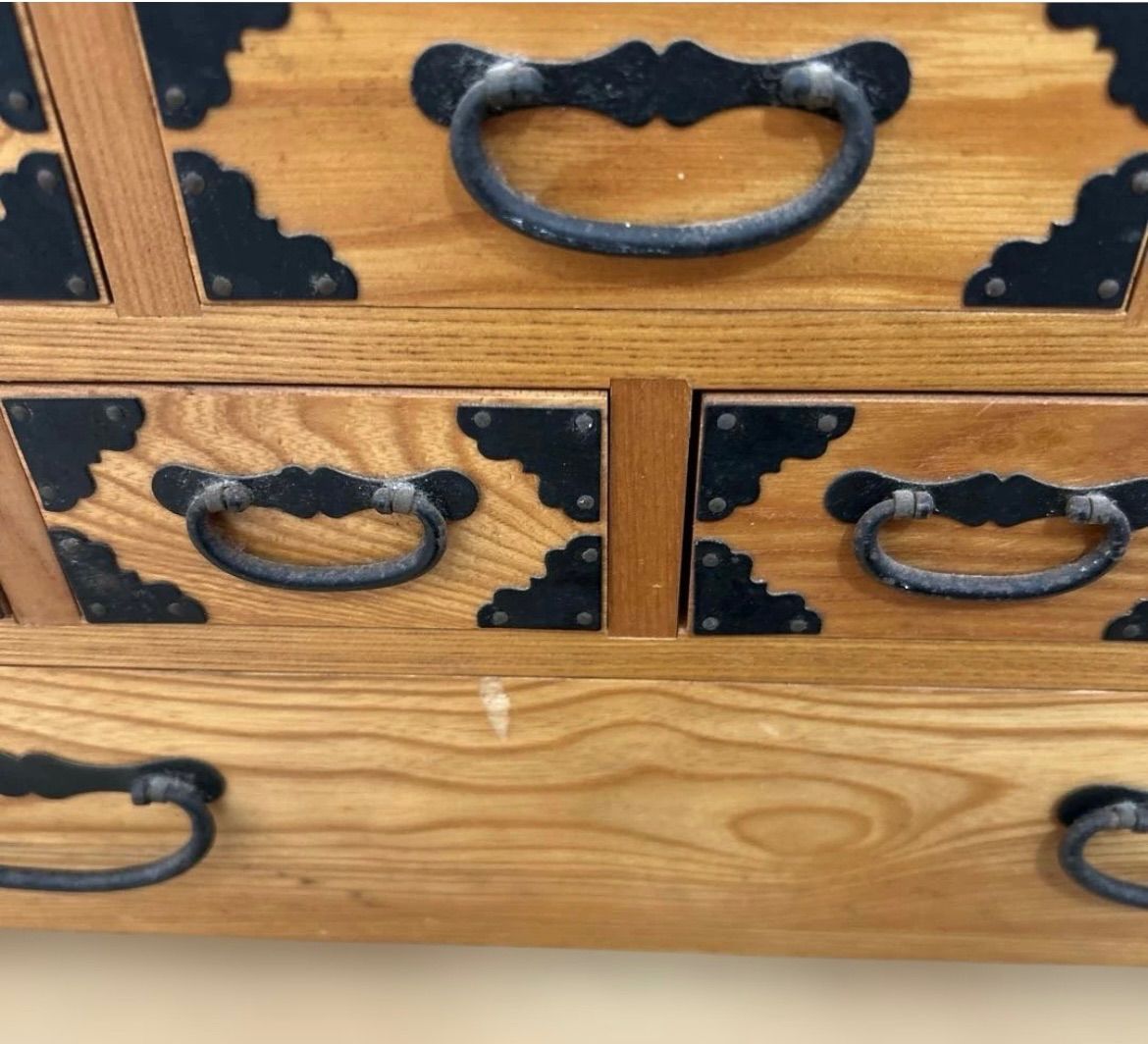 アンティークの薬箪笥 小箪笥 和箪笥 薬箱 裁縫箱 小物入れ 小引き出し