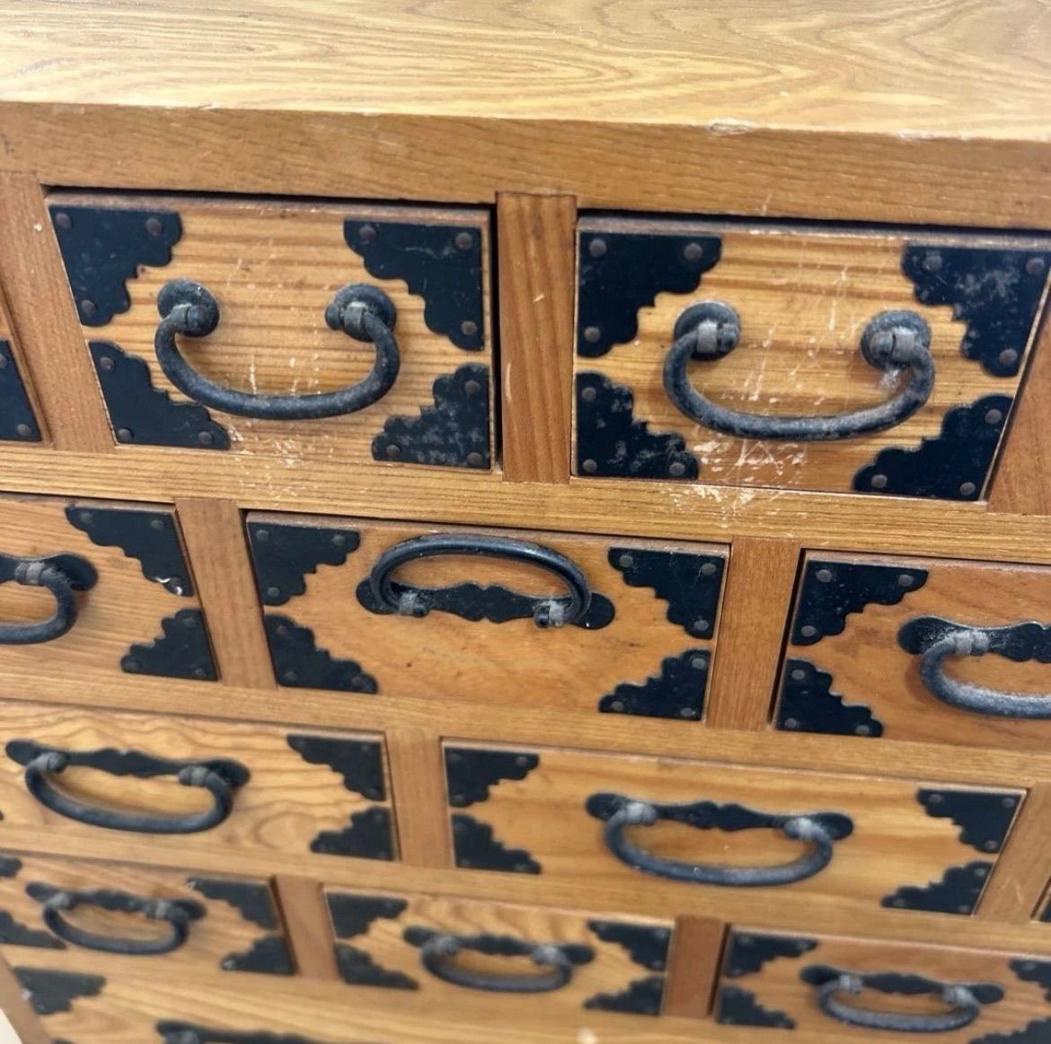 アンティークの薬箪笥 小箪笥 和箪笥 薬箱 裁縫箱 小物入れ 小引き出し