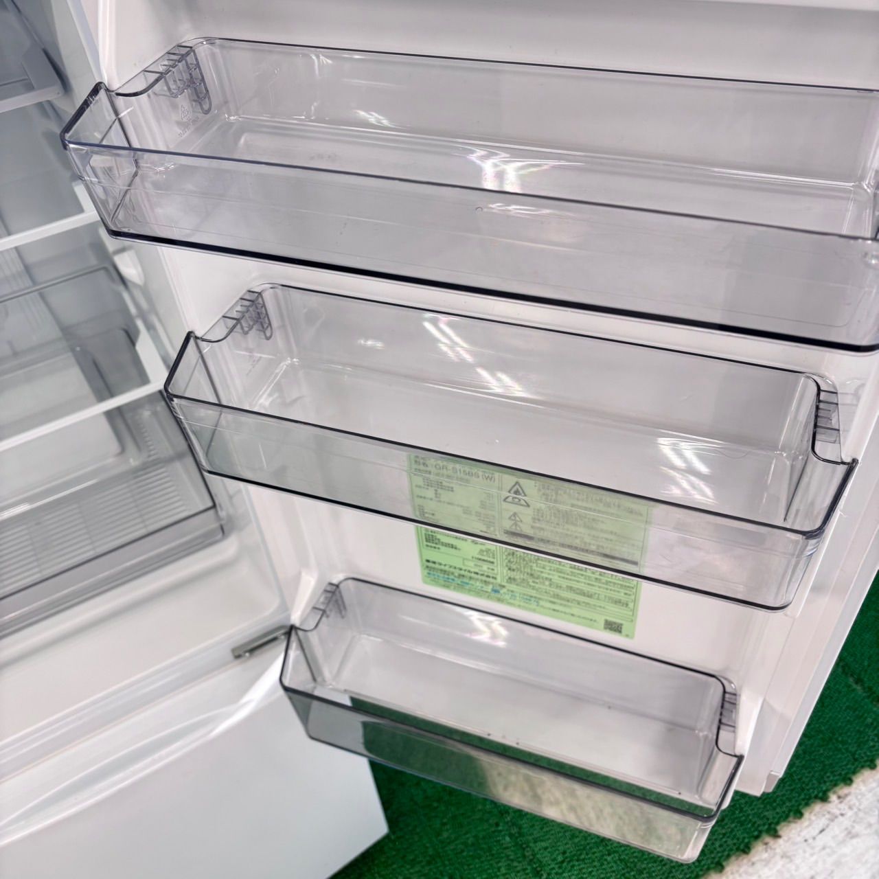 730 TOSHIBA ホワイトカラー 冷蔵庫 153L 100L強 小型 一人暮らし 2