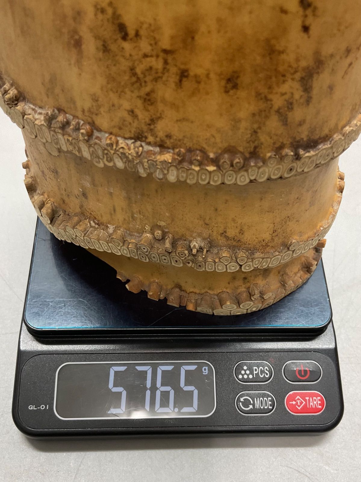 K 一重切竹花入 三玄院 長谷川大眞和尚 宗林作 銘「翠風」 竹花入