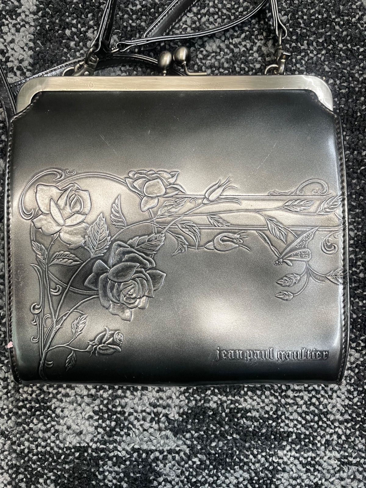 Jean Paul Gaultier ジャンポールゴルチエ ニューローズ 2way がま口 