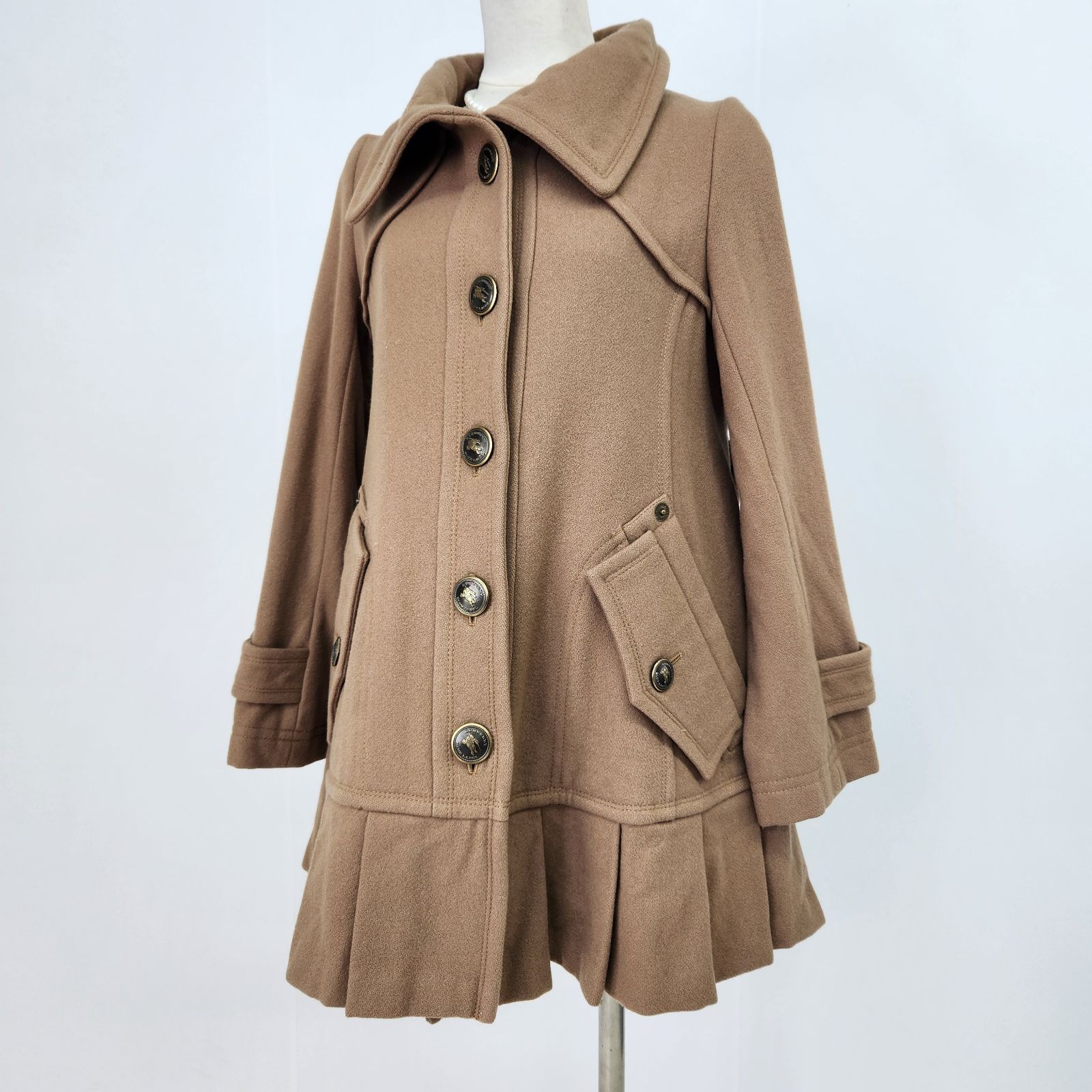 BURBERRY BLUE LABEL ピーコート ウールコート バーバリーブルー