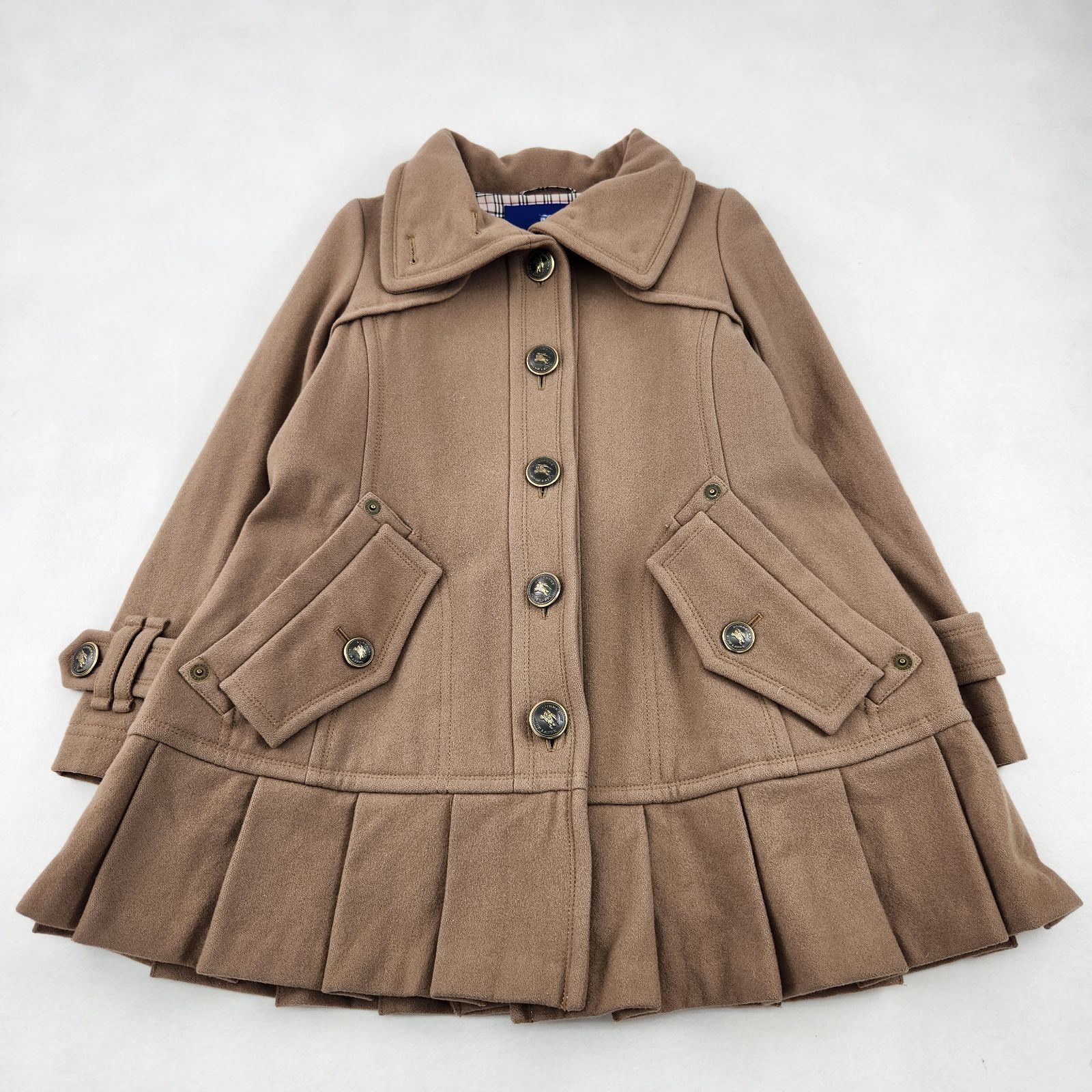 BURBERRY BLUE LABEL ピーコート ウールコート バーバリーブルー