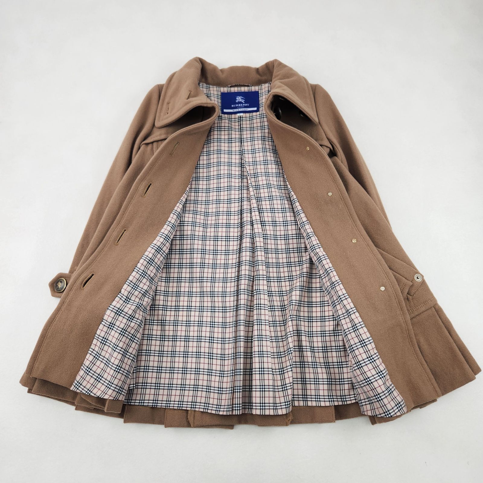 BURBERRY BLUE LABEL ピーコート ウールコート バーバリーブルー