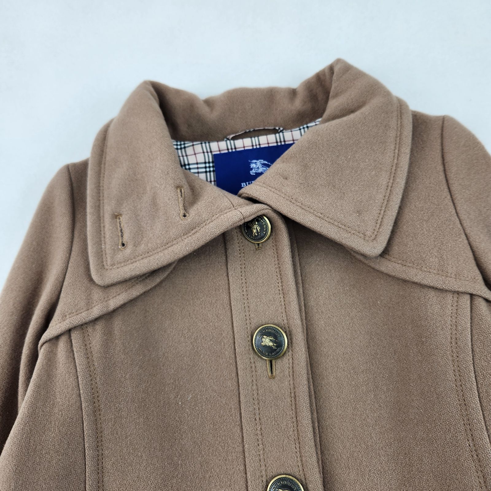 BURBERRY BLUE LABEL ピーコート ウールコート バーバリーブルー