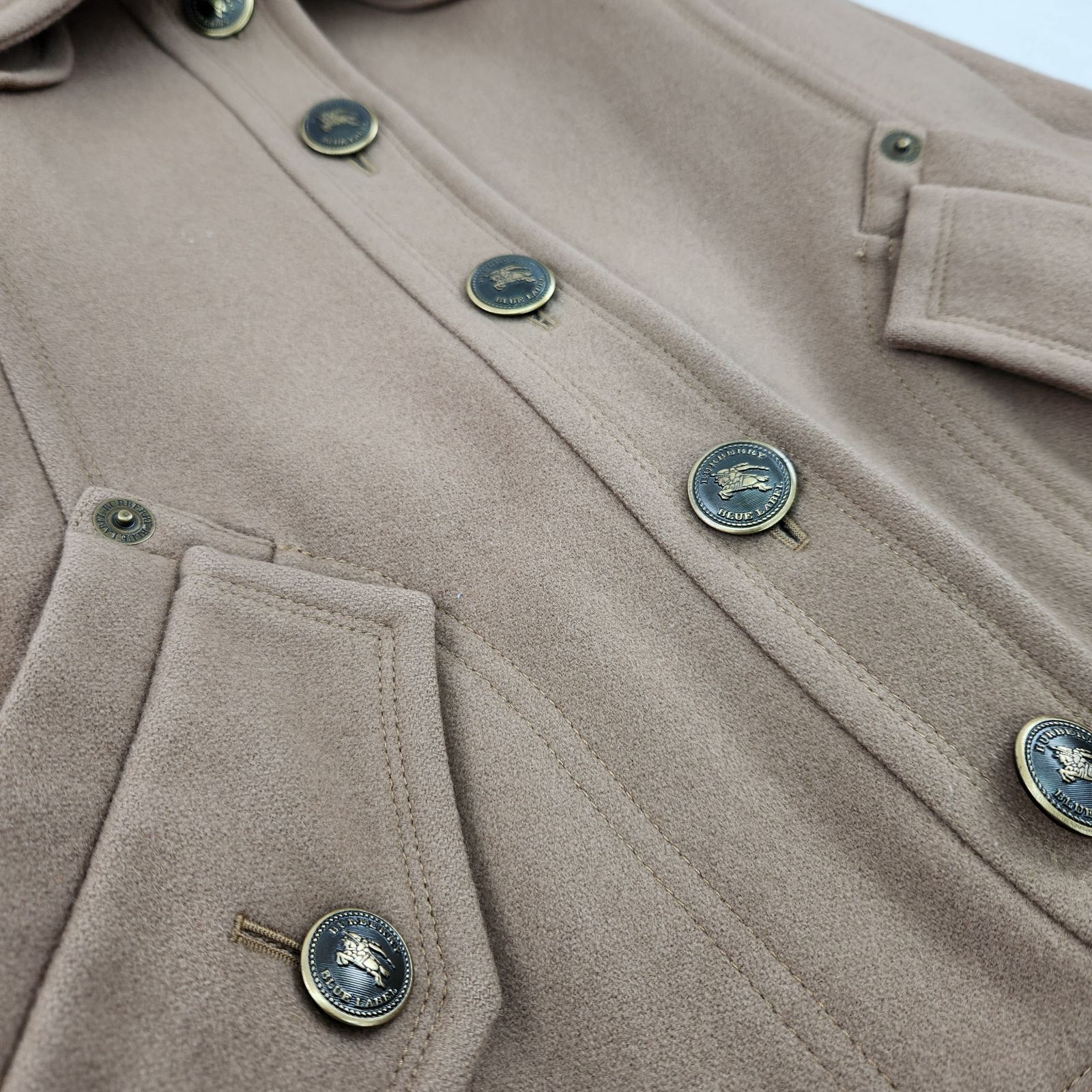 BURBERRY BLUE LABEL ピーコート ウールコート バーバリーブルー