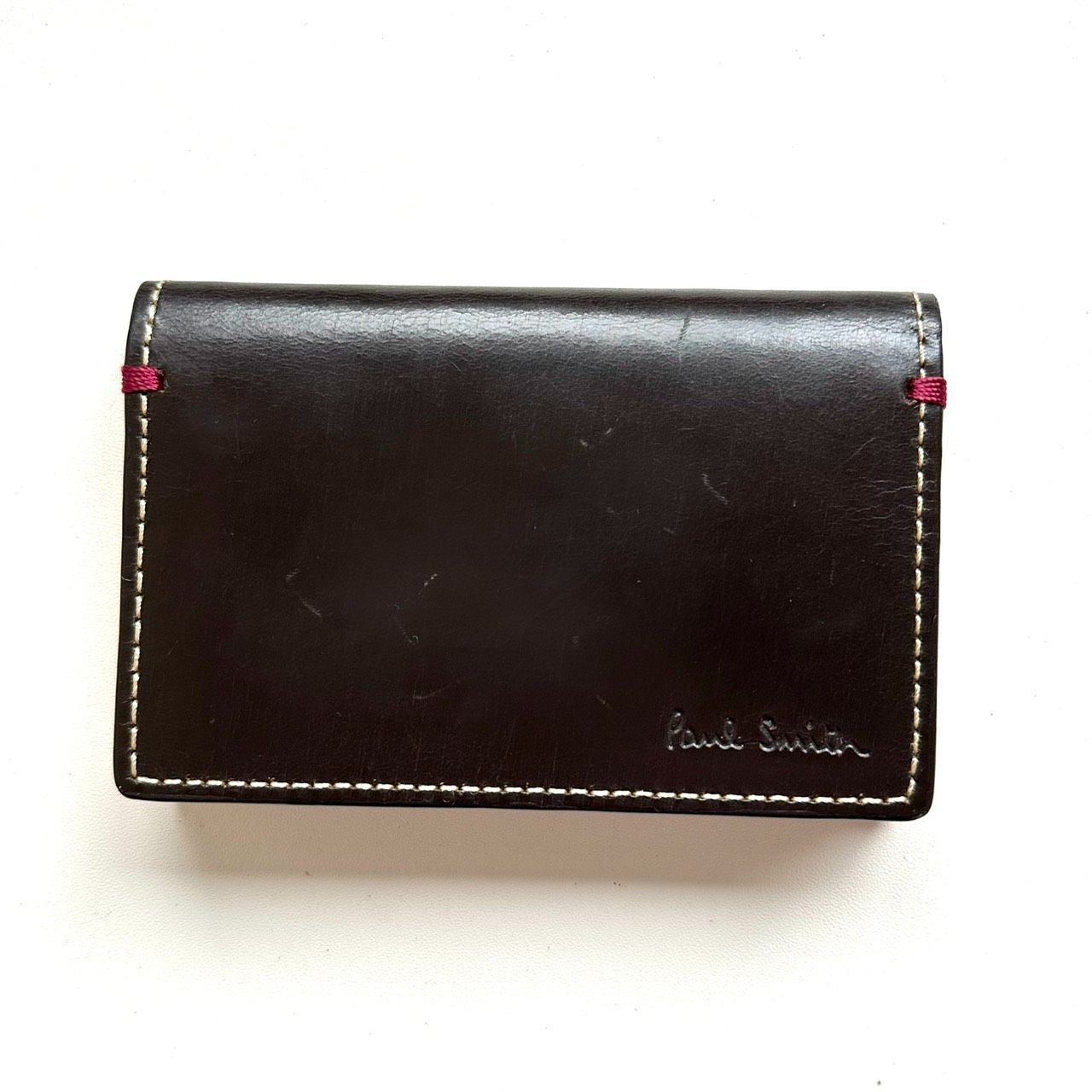 ポールスミス Paul Smith 名刺入れ カードケース ダークブラウン