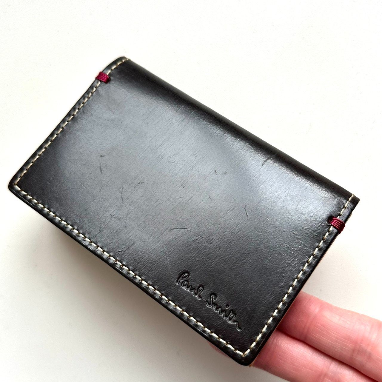 ポールスミス Paul Smith 名刺入れ カードケース ダークブラウン