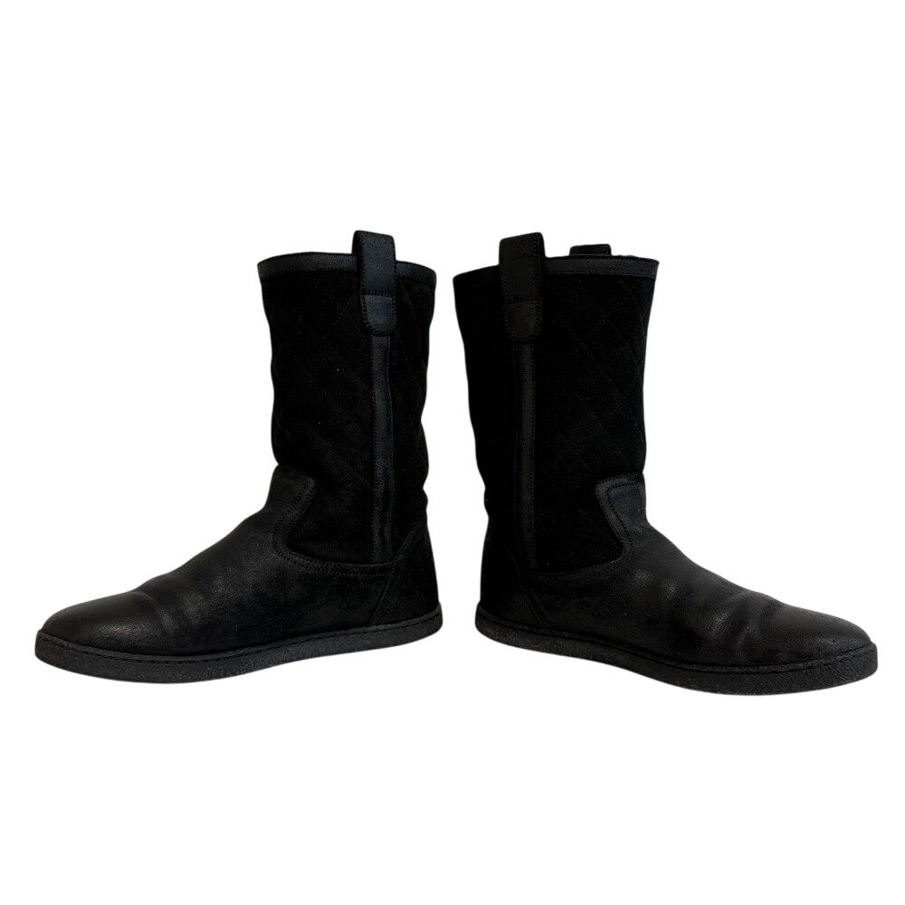 CHANEL シャネル キルティング ブーツ - メルカリ